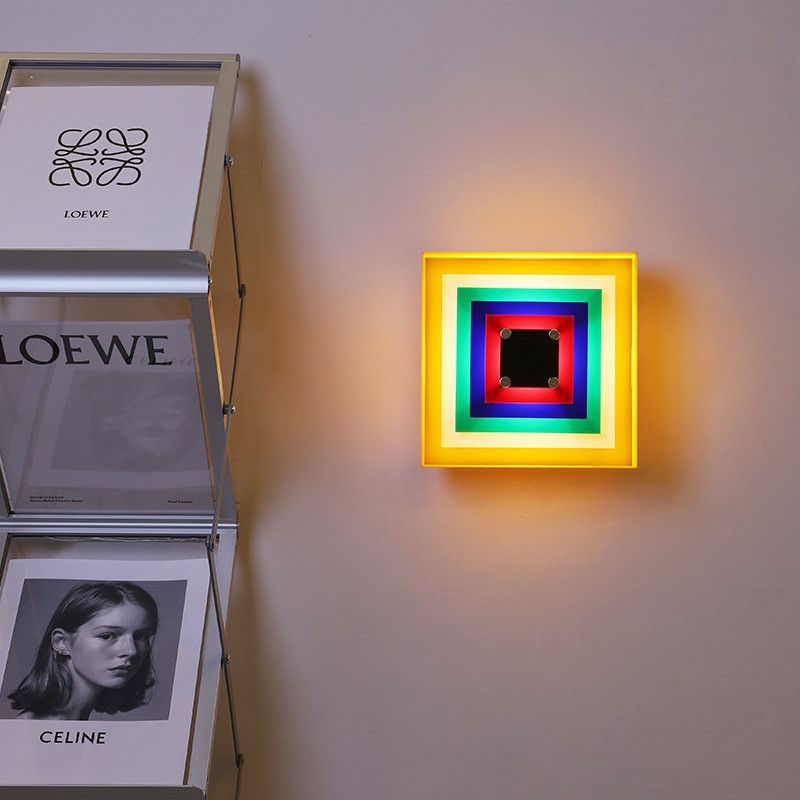 Lighting Room Decor Photo - Memphis Middeleeuwse Wandlampen Bauhaus Kleur Fotolijst