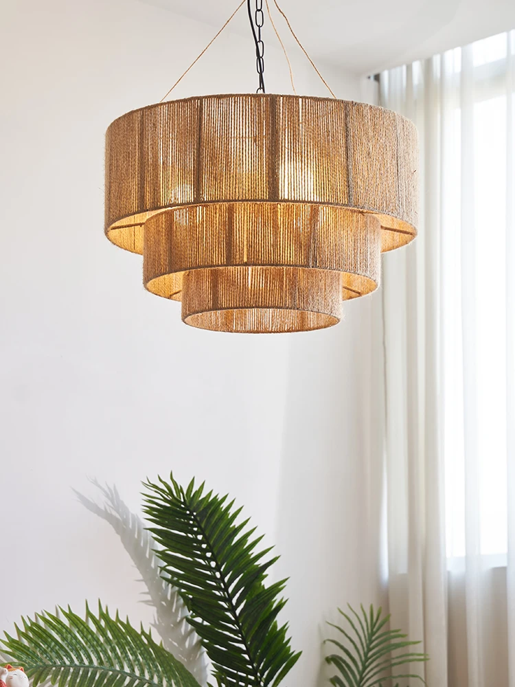 Decor Lighting Australia - Handgemaakte rotan Boheemse retro kroonluchter creatieve