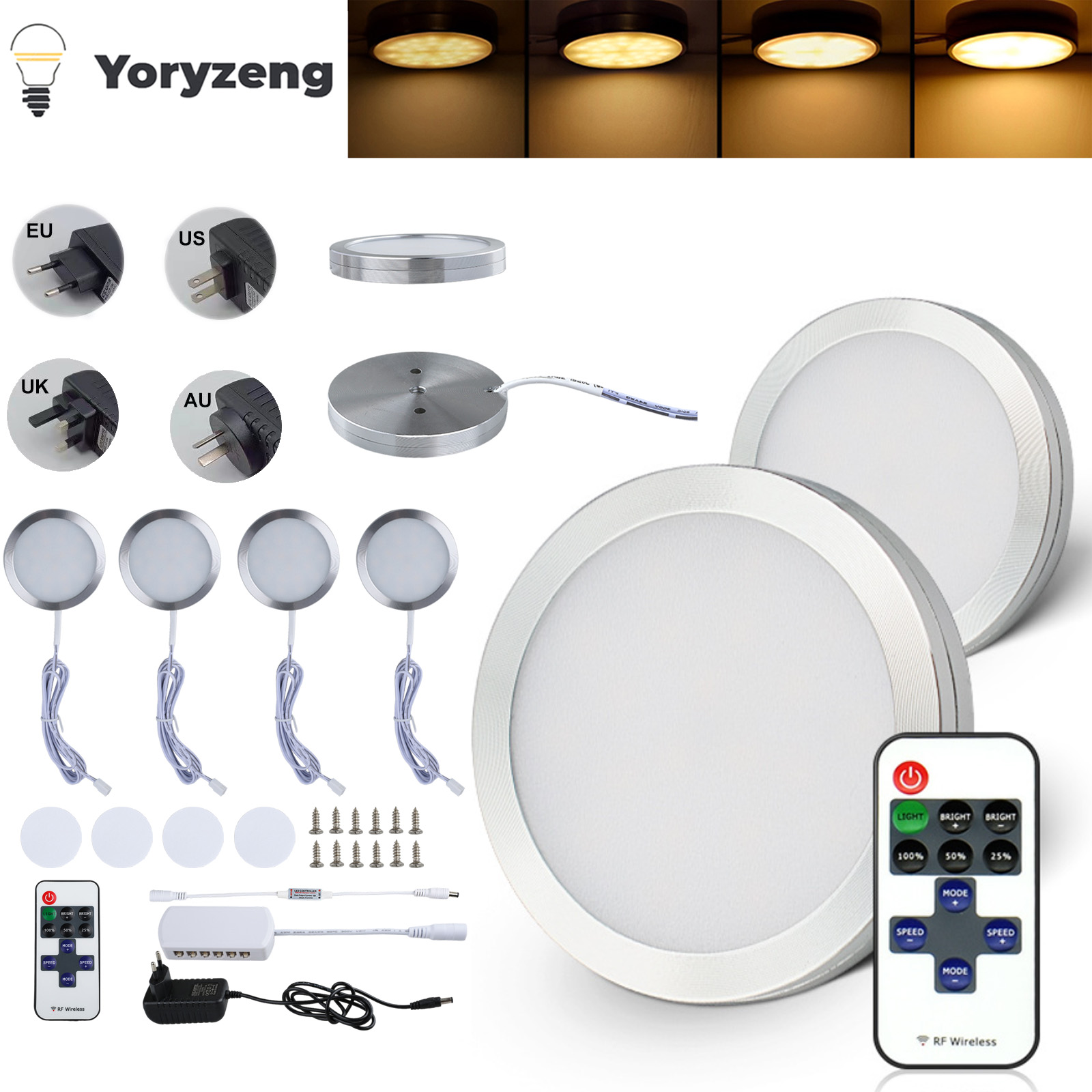 Kitchen Decor Lighting - Onder kast LED-nachtverlichting Vitrine Kastlamp Afstandsbediening