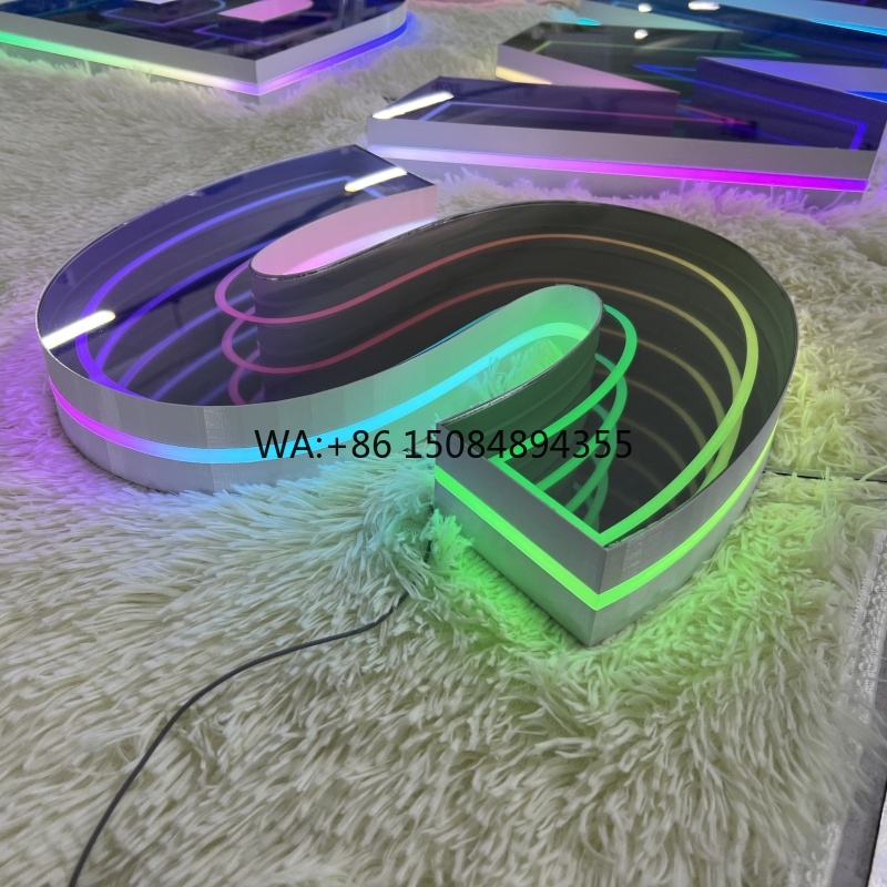 Neon Sign Custom Led - Neon 3D Custom RGB Effect Paneel