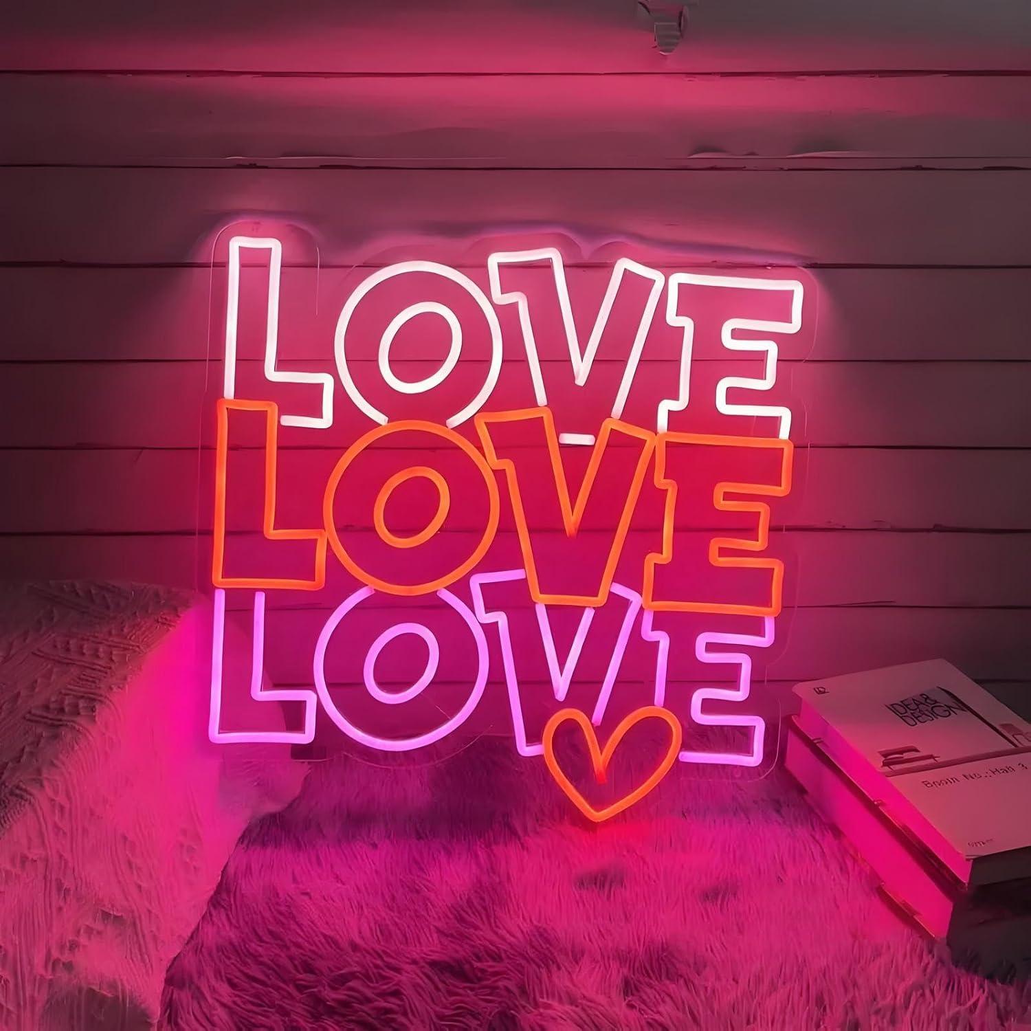 Wall Decor Lighting - Liefdes Neon Sign USB Dimbare LED