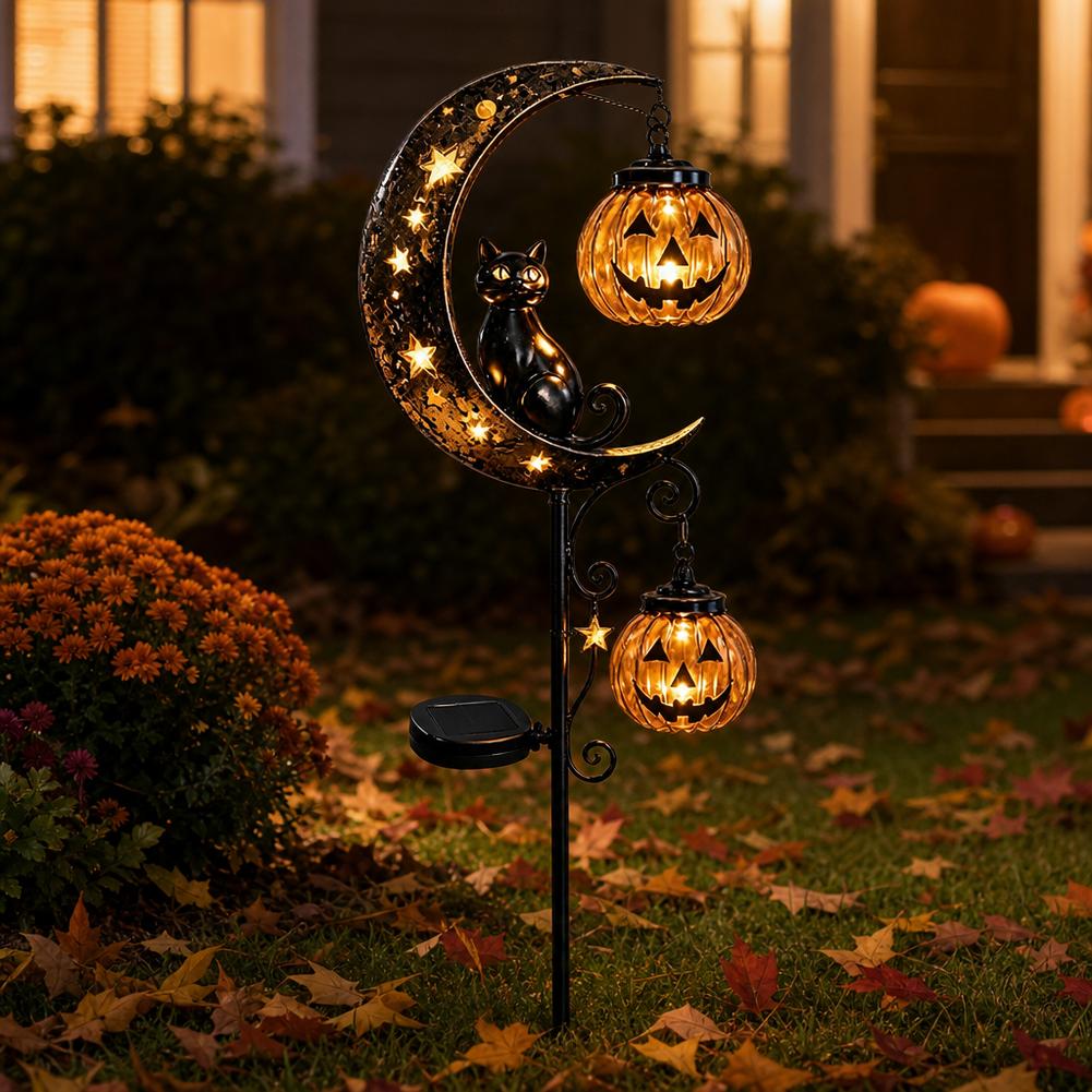 Halloween Zwarte Kat Maan Gron - Led Moon Lamp recensie en prijs