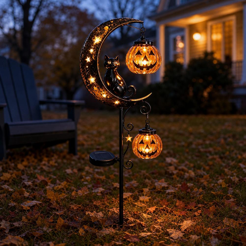 Halloween Zwarte Kat Maan Gron - Led Moon Lamp recensie en prijs