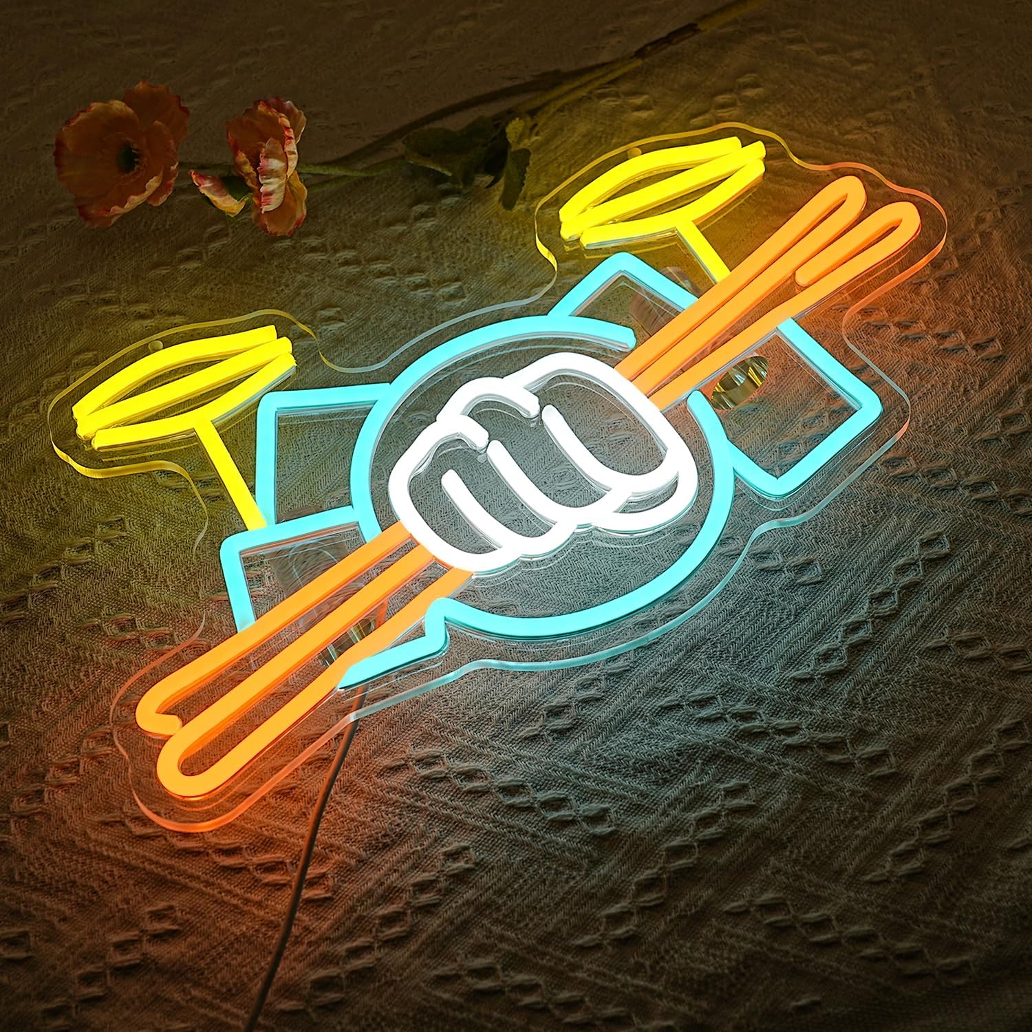 Drumstel Neonlicht USB-aangedr - Wall Decor Lighting recensie en prijs