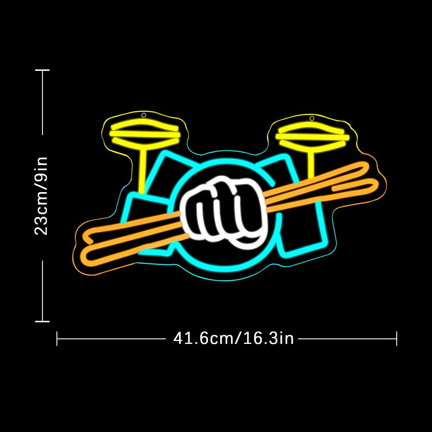 Drumstel Neonlicht USB-aangedr - Wall Decor Lighting recensie en prijs
