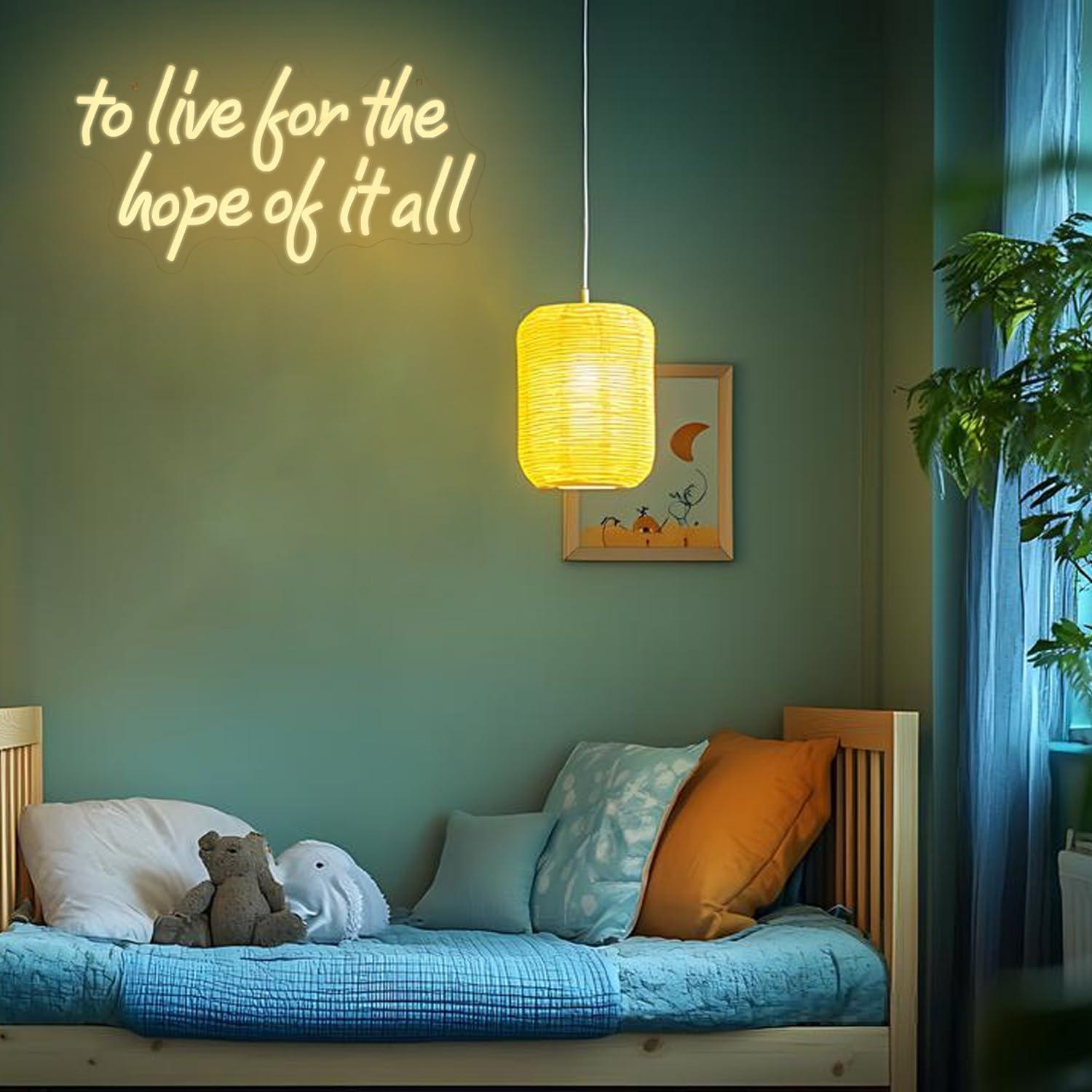 Om te leven voor de hoop van a - Wall Decor Lighting recensie en prijs