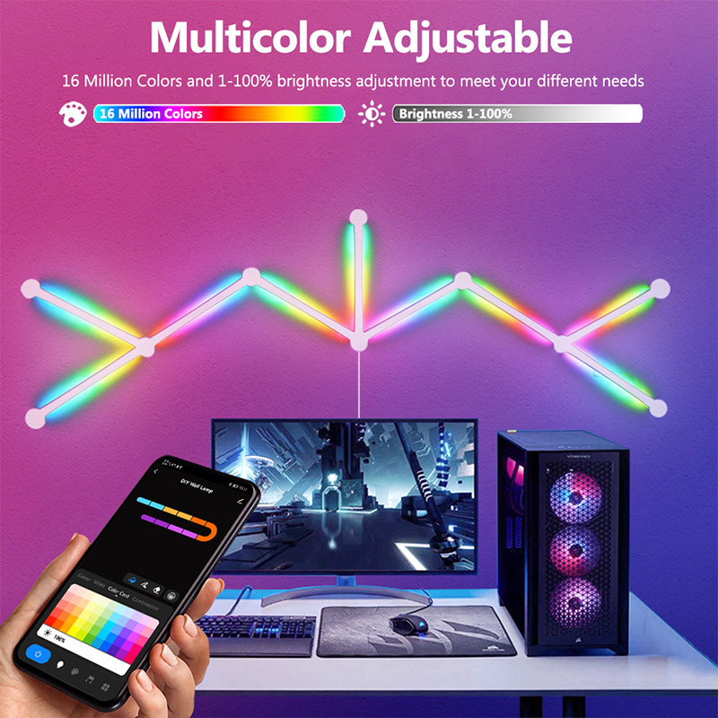 Slimme RGB-wandlamp, Bluetooth - Wall Decor Lighting recensie en prijs