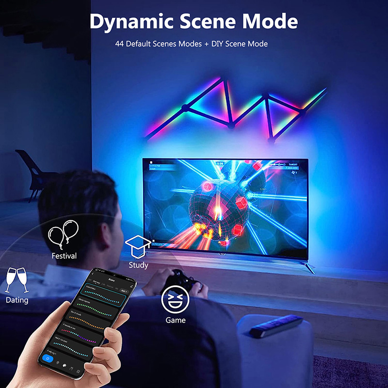 Slimme RGB-wandlamp, Bluetooth - Wall Decor Lighting recensie en prijs
