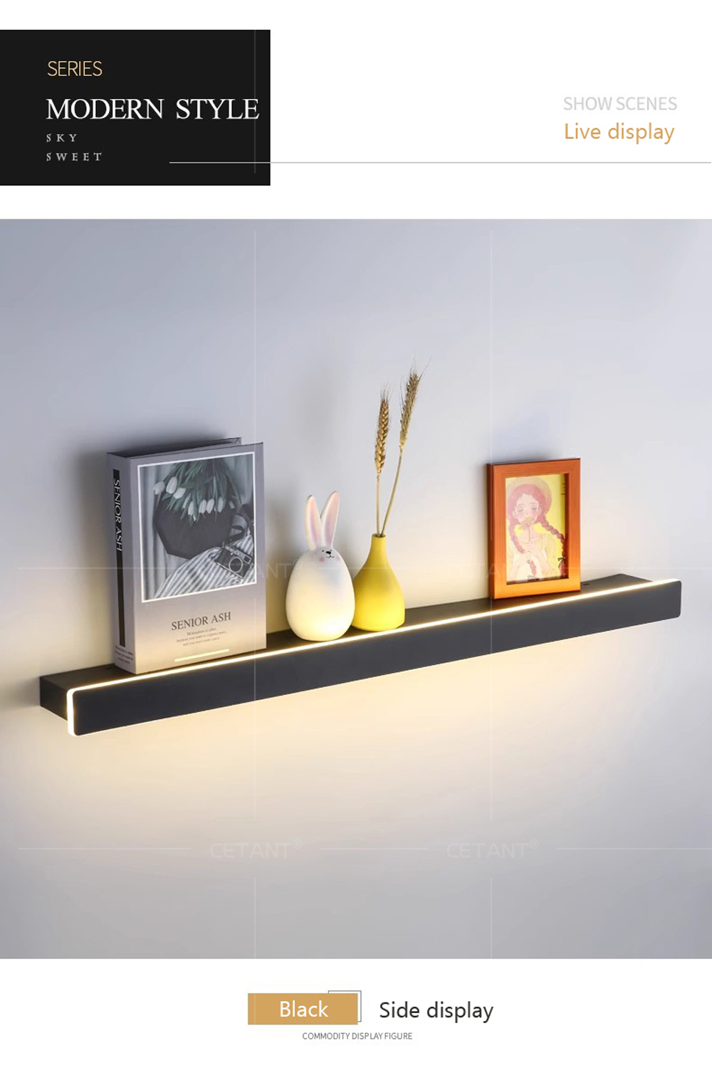 Moderne LED verlichte zwevende - Lighting Room Decor Photo recensie en prijs