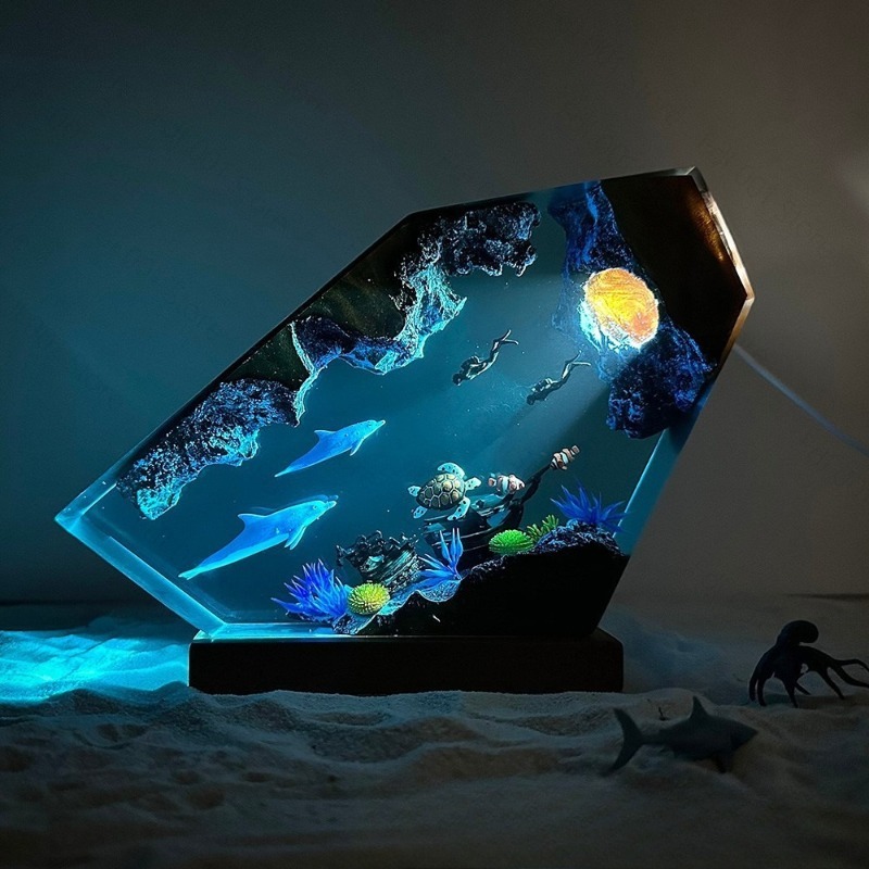 Dolfijn en Schildpad Harsen Na - Lighting World Decor recensie en prijs