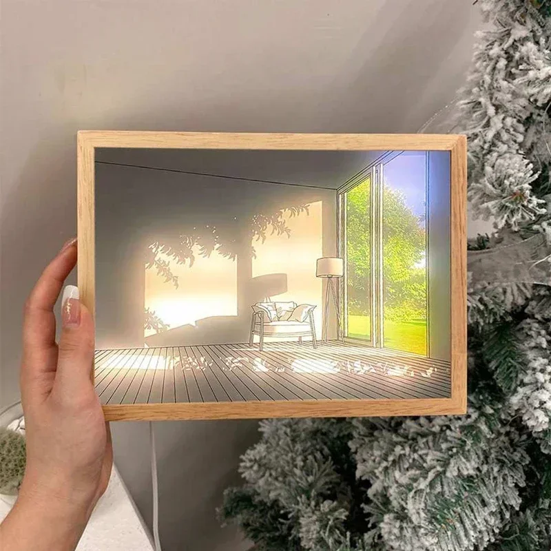 Decoratieve LED-lichtschilderi - Lighting Room Decor Photo recensie en prijs