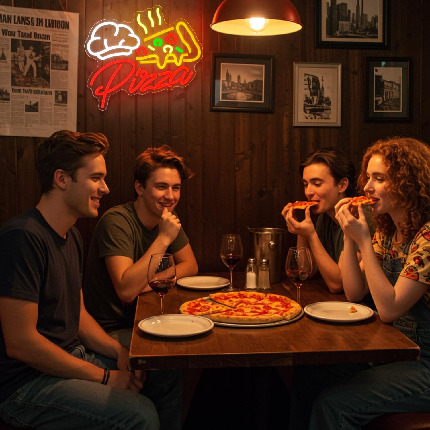 Pizza Neonbord Kleurrijke Pizz - Wall Decor Lighting recensie en prijs